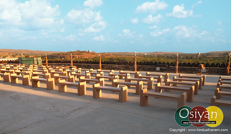 stone-chairs-donated-by-devotees-in-sachiya-mata-temple