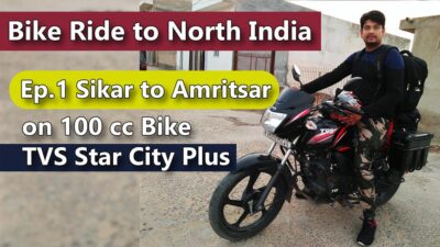 Ride to North India with TVS Star City Plus| #1 Sikar to Amritsar