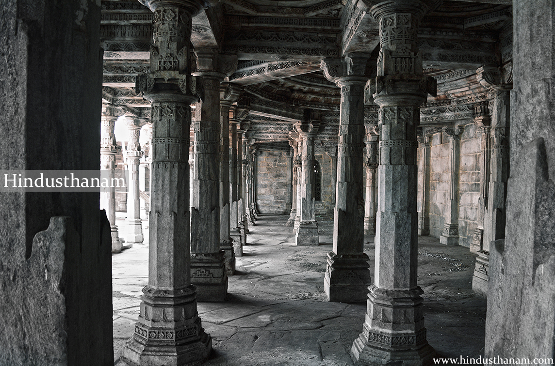 Pillars in Main compound of Topkhana/ Sanskrit school